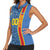 DR Congo Basketball Custom Women Sleeveless Polo Shirt Come On Leopards Skin Pattern - Wonder Print Shop