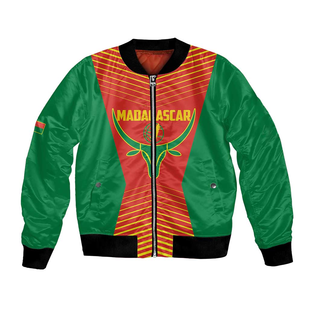 Madagascar Basketball Custom Bomber Jacket Come On Angel Manzano - Wonder Print Shop