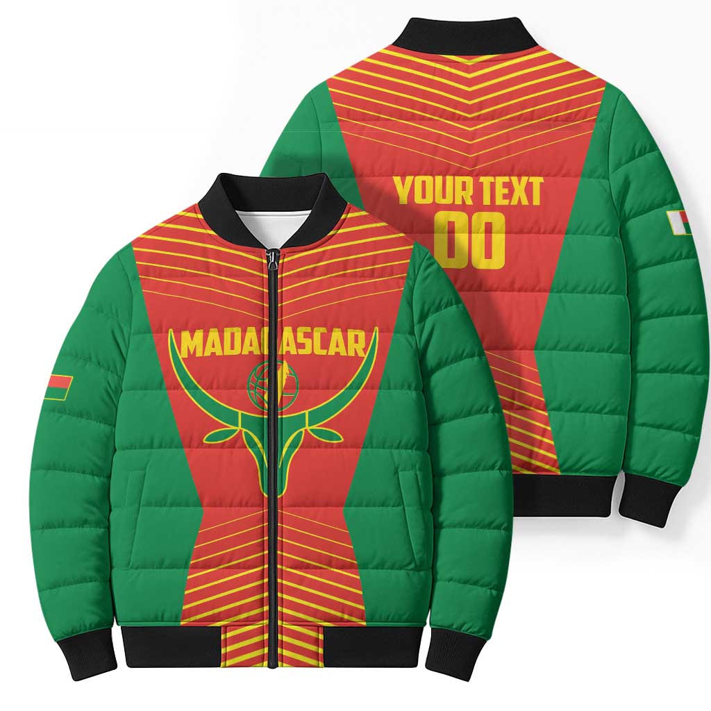 Madagascar Basketball Custom Bomber Puffer Jacket Come On Angel Manzano - Wonder Print Shop