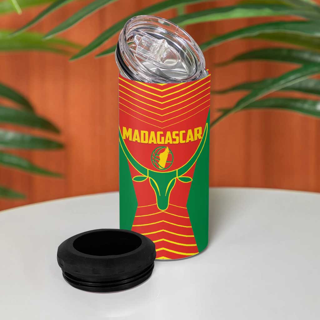 Madagascar Basketball Custom 4 in 1 Can Cooler Tumbler Come On Angel Manzano - Wonder Print Shop