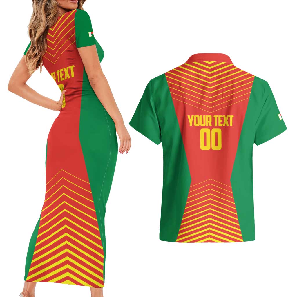 Madagascar Basketball Custom Couples Matching Short Sleeve Bodycon Dress and Hawaiian Shirt Come On Angel Manzano - Wonder Print Shop