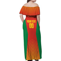 Madagascar Basketball Custom Family Matching Off Shoulder Maxi Dress and Hawaiian Shirt Come On Angel Manzano - Wonder Print Shop