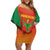 Madagascar Basketball Custom Family Matching Off Shoulder Short Dress and Hawaiian Shirt Come On Angel Manzano - Wonder Print Shop