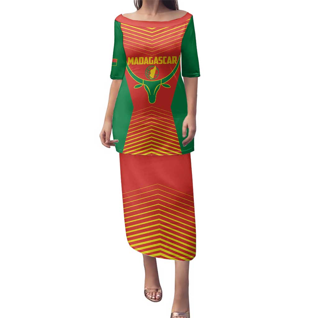 Madagascar Basketball Custom Family Matching Puletasi and Hawaiian Shirt Come On Angel Manzano - Wonder Print Shop