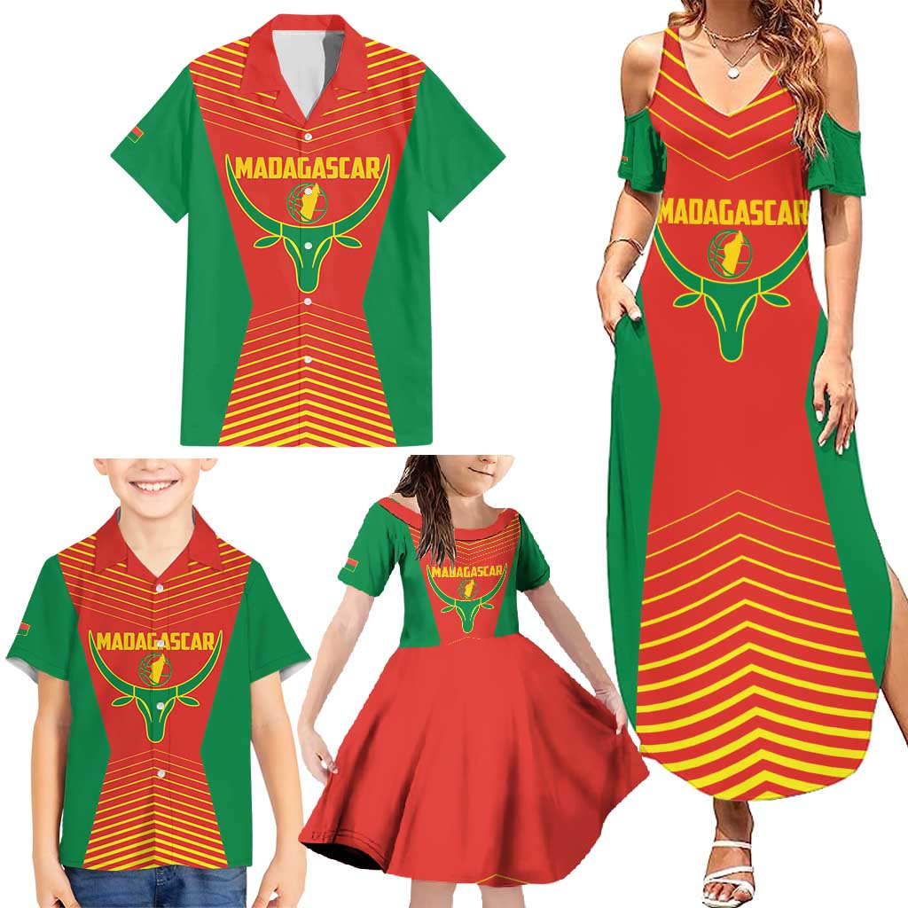 Madagascar Basketball Custom Family Matching Summer Maxi Dress and Hawaiian Shirt Come On Angel Manzano - Wonder Print Shop