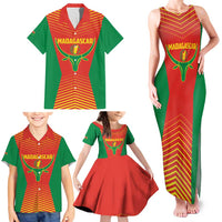 Madagascar Basketball Custom Family Matching Tank Maxi Dress and Hawaiian Shirt Come On Angel Manzano - Wonder Print Shop