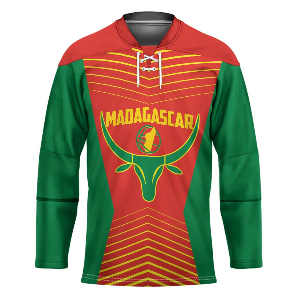 Madagascar Basketball Custom Hockey Jersey Come On Angel Manzano - Wonder Print Shop