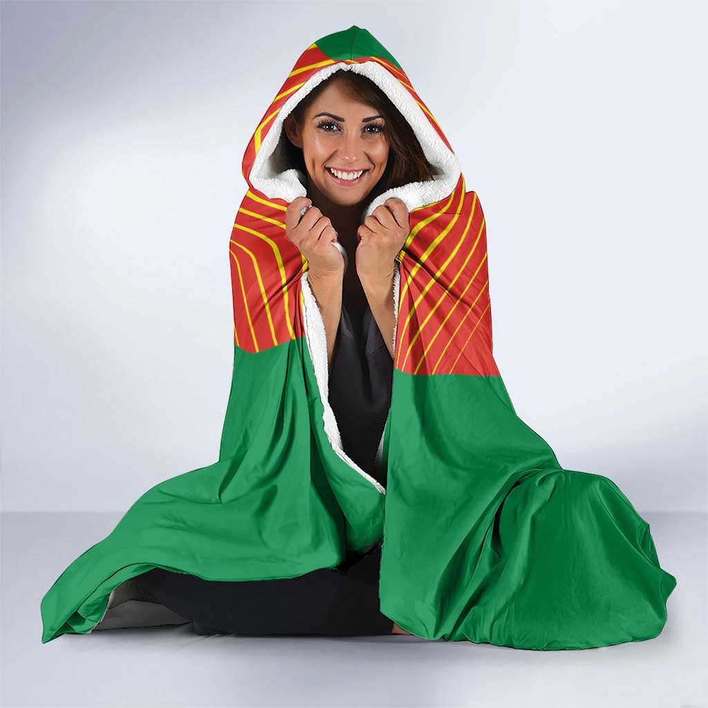 Madagascar Basketball Custom Hooded Blanket Come On Angel Manzano - Wonder Print Shop