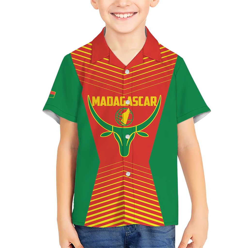 Madagascar Basketball Custom Kid Hawaiian Shirt Come On Angel Manzano - Wonder Print Shop