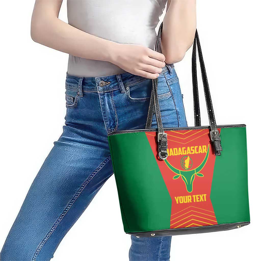 Madagascar Basketball Custom Leather Tote Bag Come On Angel Manzano - Wonder Print Shop