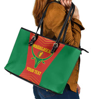 Madagascar Basketball Custom Leather Tote Bag Come On Angel Manzano - Wonder Print Shop