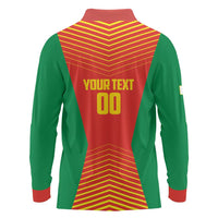 Madagascar Basketball Custom Long Sleeve Polo Shirt Come On Angel Manzano - Wonder Print Shop