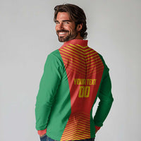 Madagascar Basketball Custom Long Sleeve Polo Shirt Come On Angel Manzano - Wonder Print Shop