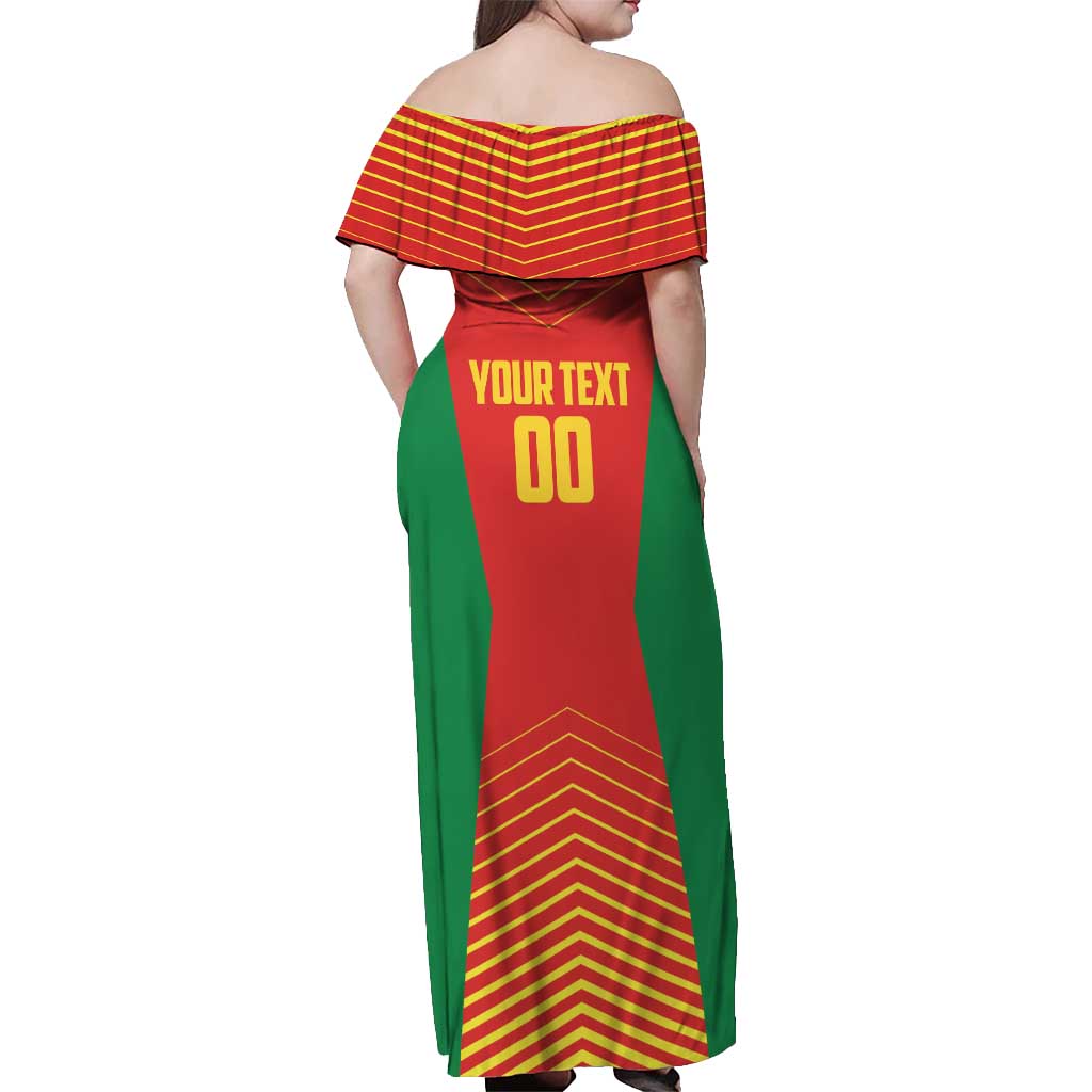 Madagascar Basketball Custom Off Shoulder Maxi Dress Come On Angel Manzano - Wonder Print Shop