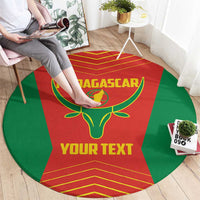 Madagascar Basketball Custom Round Carpet Come On Angel Manzano - Wonder Print Shop