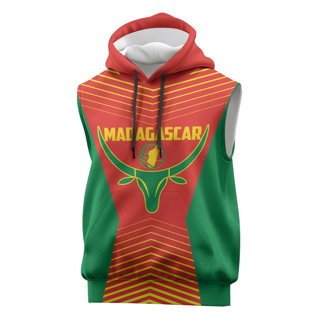 Madagascar Basketball Custom Sleeveless Hoodie Come On Angel Manzano - Wonder Print Shop
