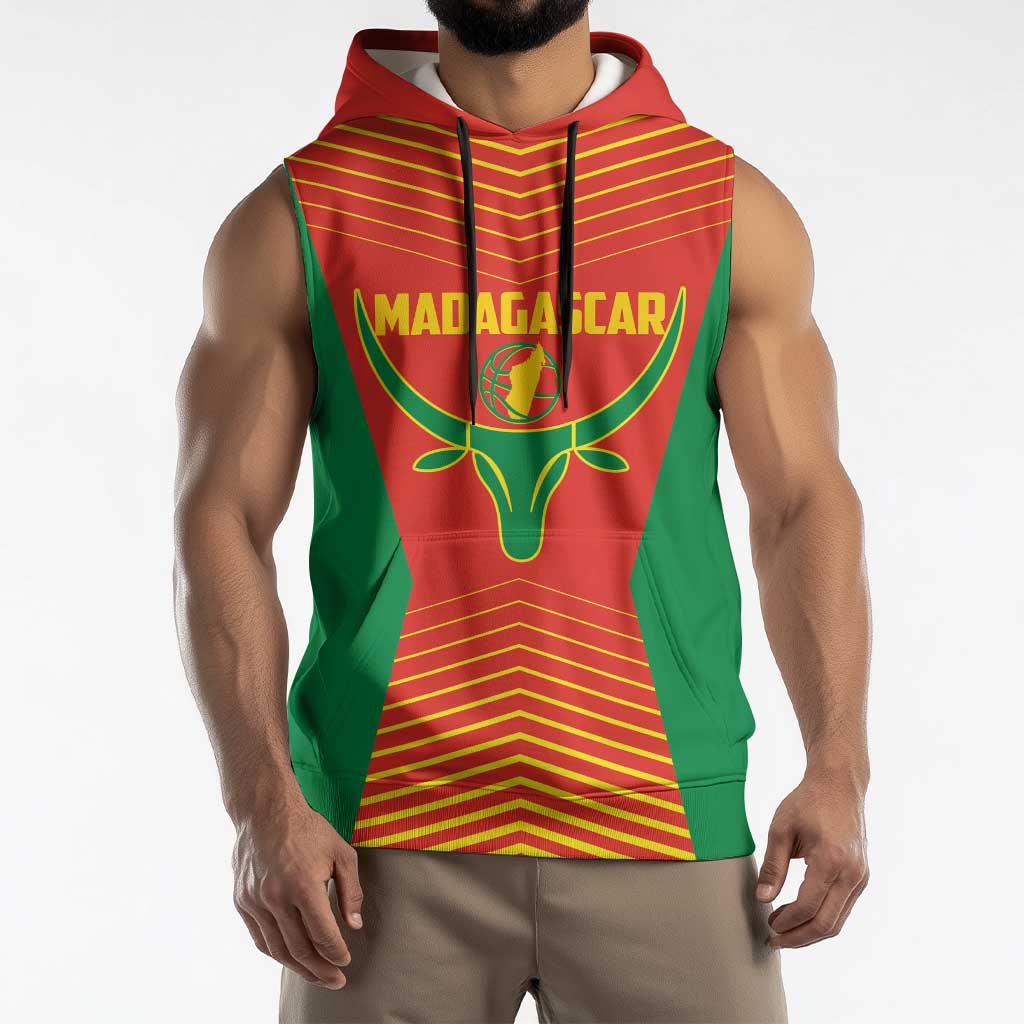 Madagascar Basketball Custom Sleeveless Hoodie Come On Angel Manzano - Wonder Print Shop