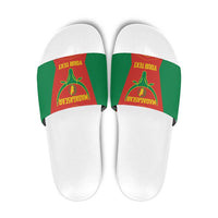 Madagascar Basketball Custom Slide Sandals Come On Angel Manzano - Wonder Print Shop