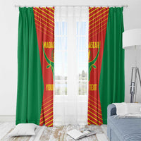Madagascar Basketball Custom Window Curtain Come On Angel Manzano - Wonder Print Shop