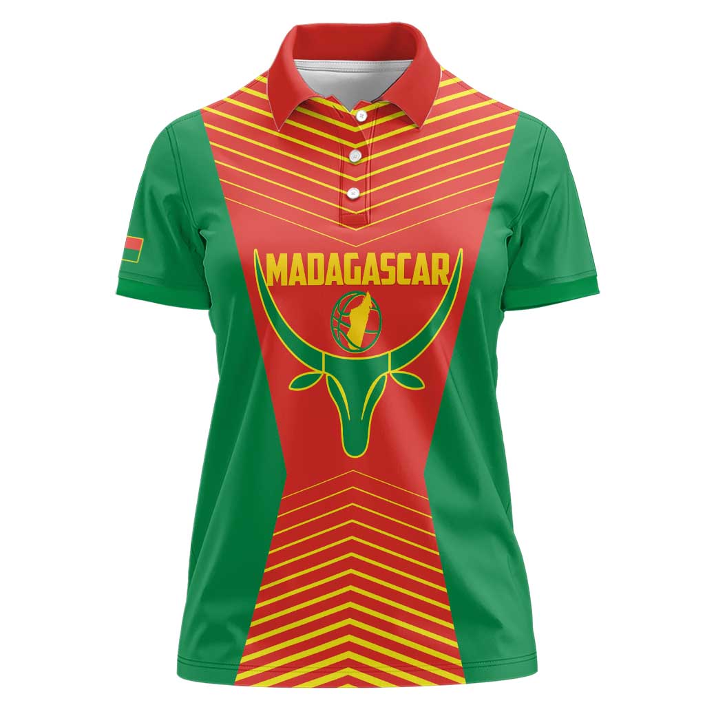 Madagascar Basketball Custom Women Polo Shirt Come On Angel Manzano - Wonder Print Shop