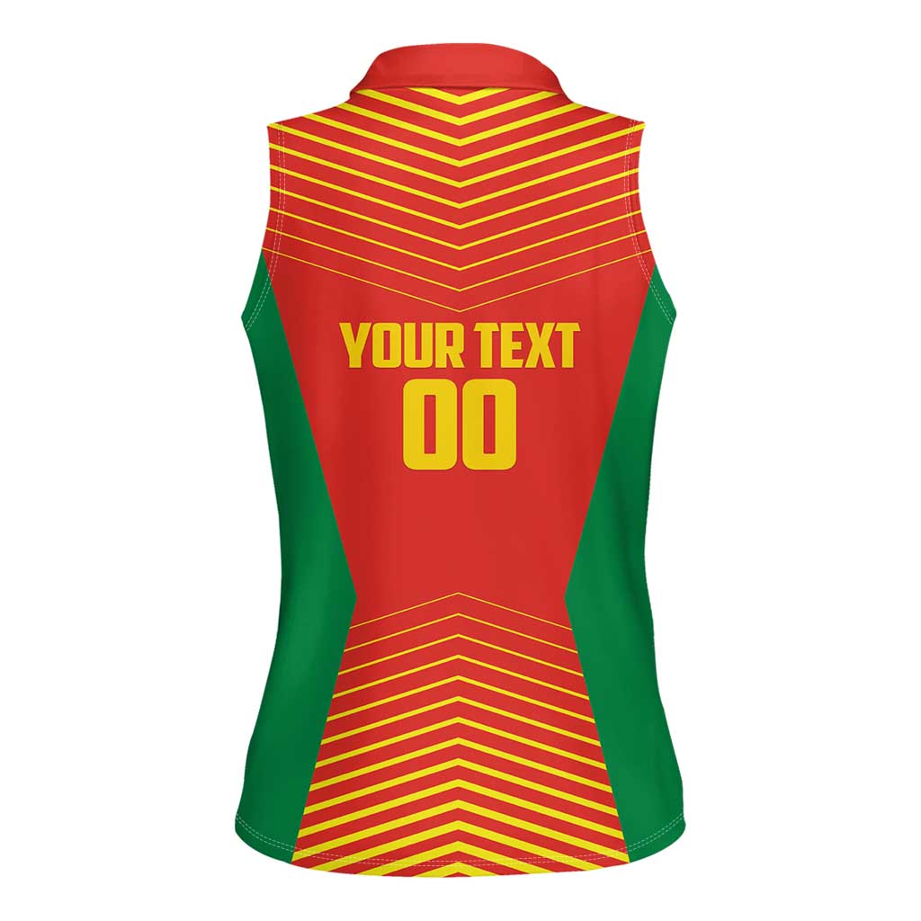 Madagascar Basketball Custom Women Sleeveless Polo Shirt Come On Angel Manzano - Wonder Print Shop