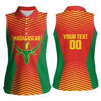 Madagascar Basketball Custom Women Sleeveless Polo Shirt Come On Angel Manzano - Wonder Print Shop