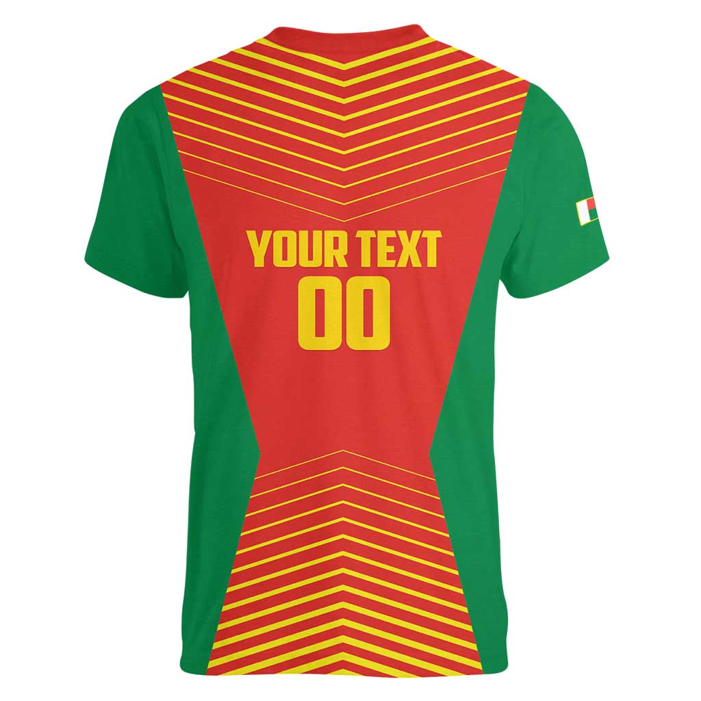 Madagascar Basketball Custom Women V-Neck T-Shirt Come On Angel Manzano - Wonder Print Shop