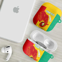 Guinea Basketball Custom AirPods Case Syli Nationale African Pattern - Wonder Print Shop