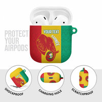 Guinea Basketball Custom AirPods Case Syli Nationale African Pattern - Wonder Print Shop