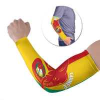 Guinea Basketball Custom Arm Sleeves Syli Nationale African Pattern - Wonder Print Shop