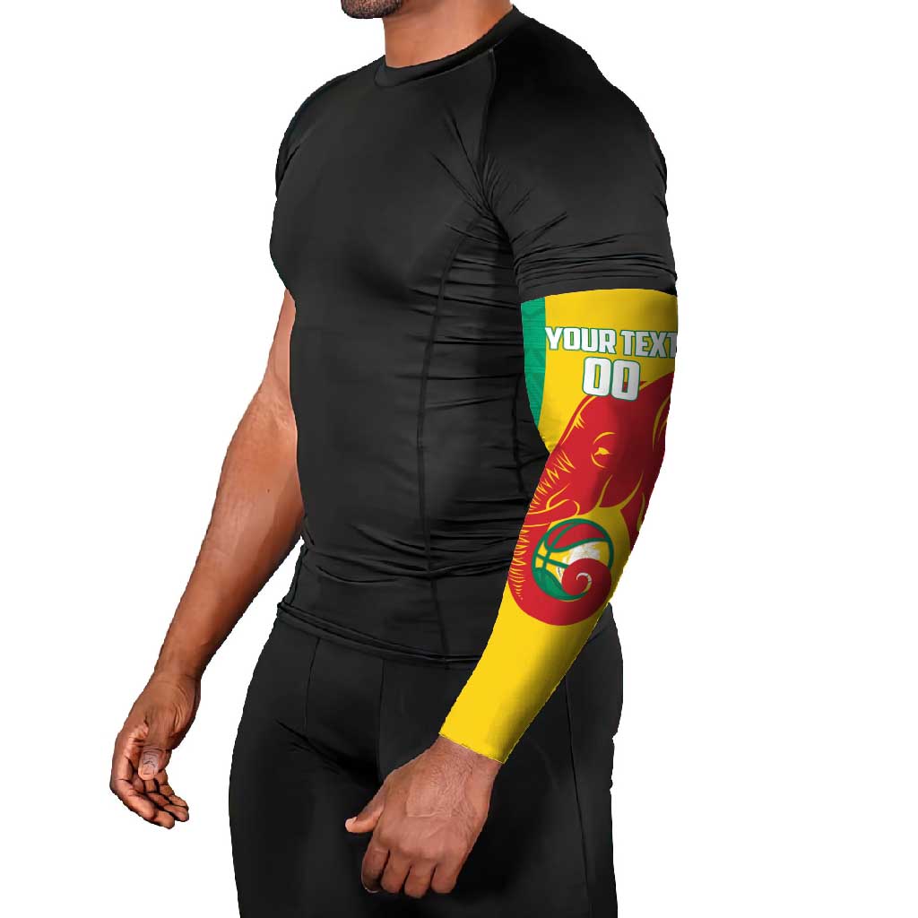 Guinea Basketball Custom Arm Sleeves Syli Nationale African Pattern - Wonder Print Shop