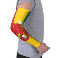 Guinea Basketball Custom Arm Sleeves Syli Nationale African Pattern - Wonder Print Shop