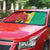 Guinea Basketball Custom Auto Sun Shade Syli Nationale African Pattern - Wonder Print Shop
