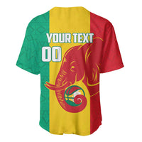 Guinea Basketball Custom Baseball Jersey Syli Nationale African Pattern - Wonder Print Shop