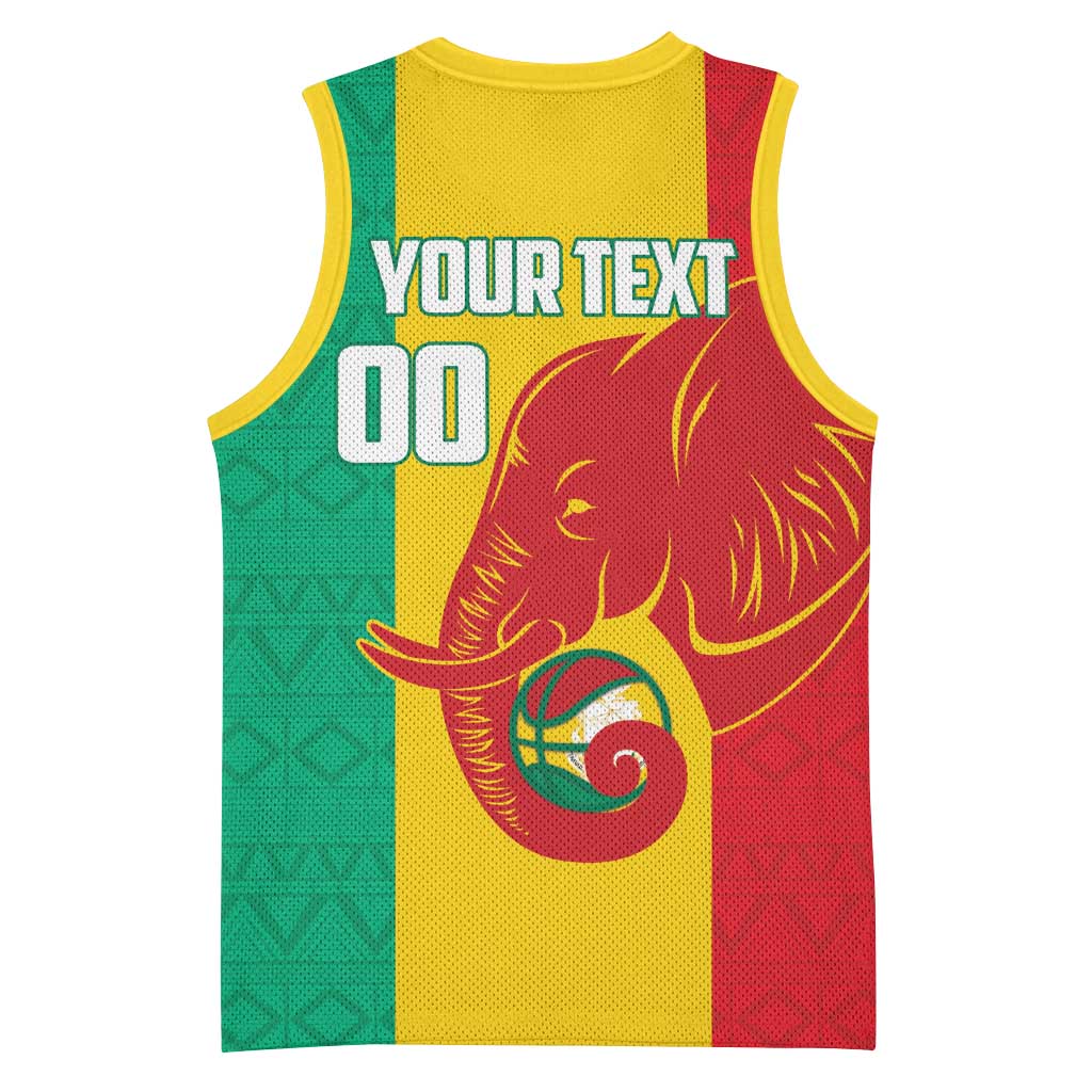Guinea Basketball Custom Basketball Jersey Syli Nationale African Pattern - Wonder Print Shop