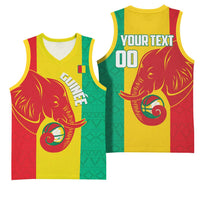 Guinea Basketball Custom Basketball Jersey Syli Nationale African Pattern - Wonder Print Shop