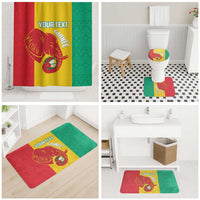 Guinea Basketball Custom Bathroom Set Syli Nationale African Pattern - Wonder Print Shop