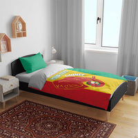 Guinea Basketball Custom Bedding Set Syli Nationale African Pattern - Wonder Print Shop