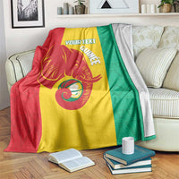 Guinea Basketball Custom Blanket Syli Nationale African Pattern - Wonder Print Shop