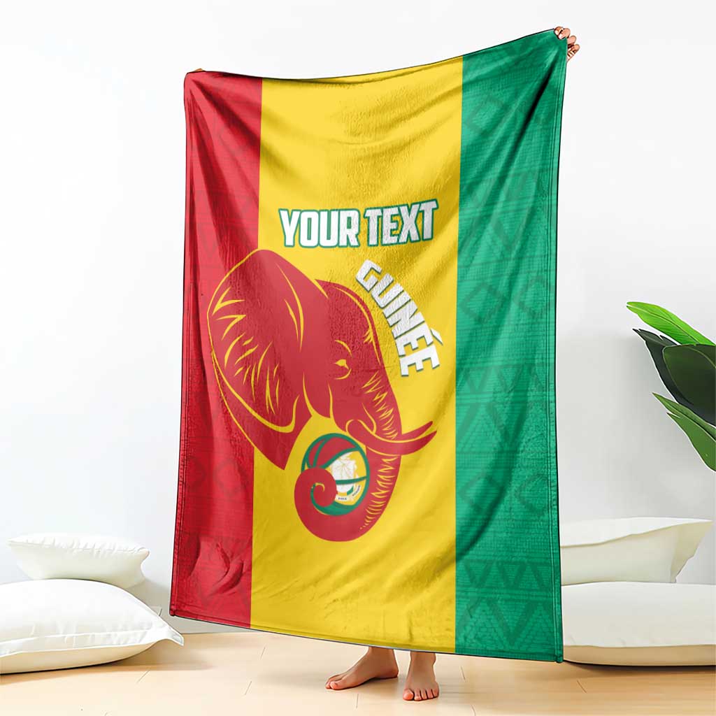 Guinea Basketball Custom Blanket Syli Nationale African Pattern - Wonder Print Shop