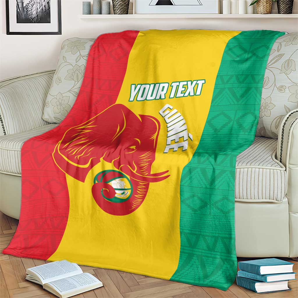 Guinea Basketball Custom Blanket Syli Nationale African Pattern - Wonder Print Shop
