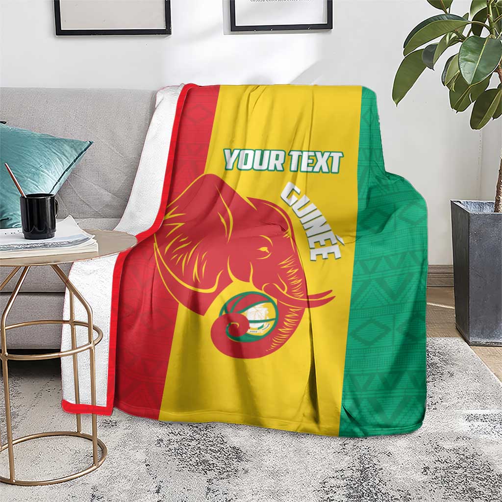 Guinea Basketball Custom Blanket Syli Nationale African Pattern - Wonder Print Shop