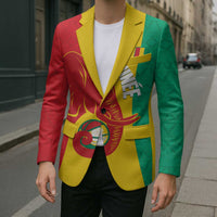 Guinea Basketball Custom Blazer Syli Nationale African Pattern - Wonder Print Shop
