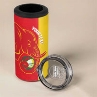 Guinea Basketball Custom 4 in 1 Can Cooler Tumbler Syli Nationale African Pattern - Wonder Print Shop
