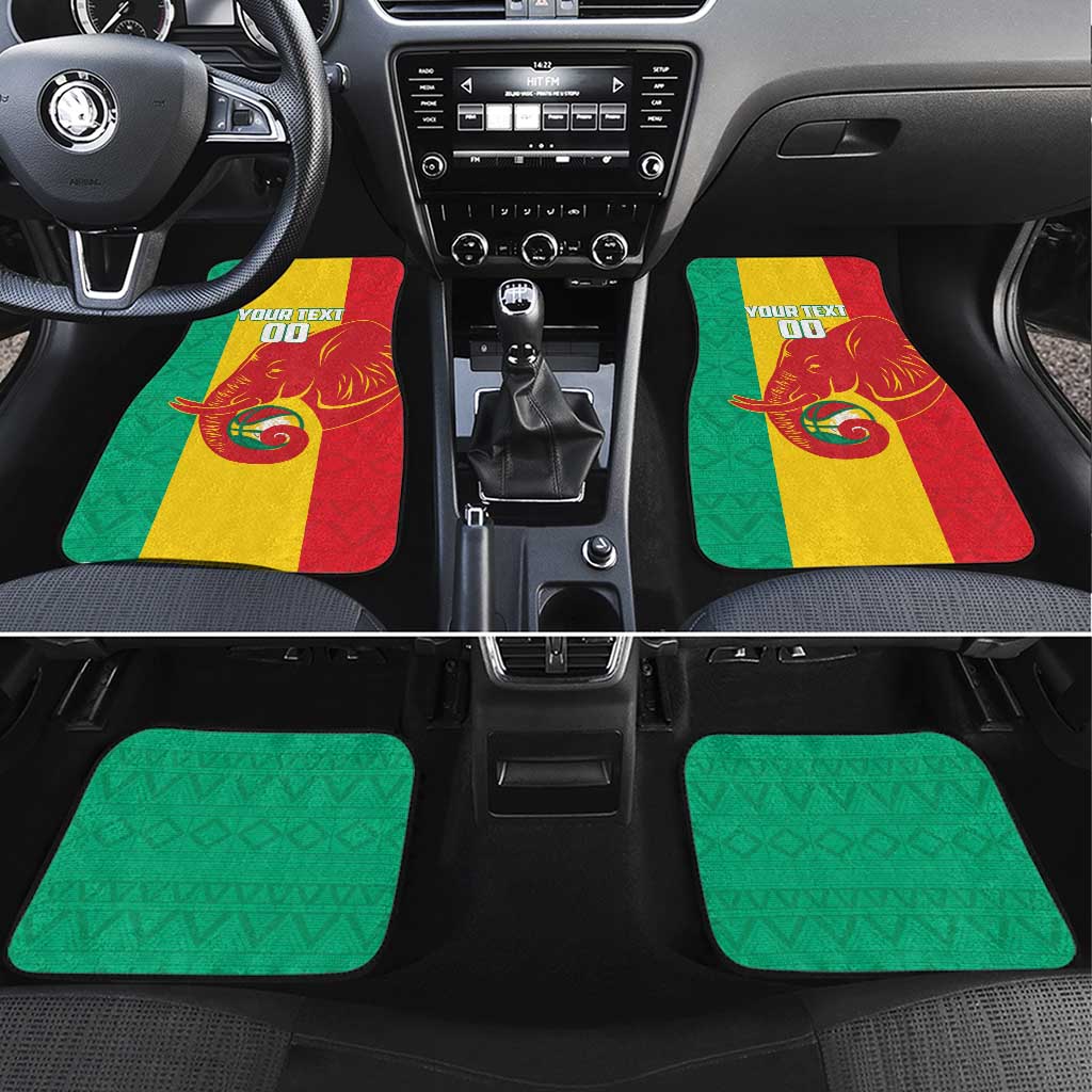 Guinea Basketball Custom Car Mats Syli Nationale African Pattern - Wonder Print Shop