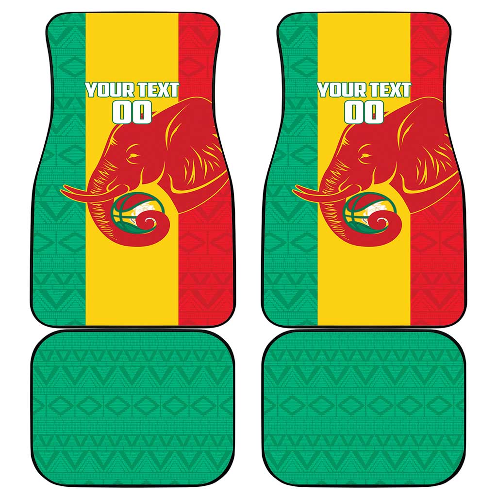 Guinea Basketball Custom Car Mats Syli Nationale African Pattern - Wonder Print Shop