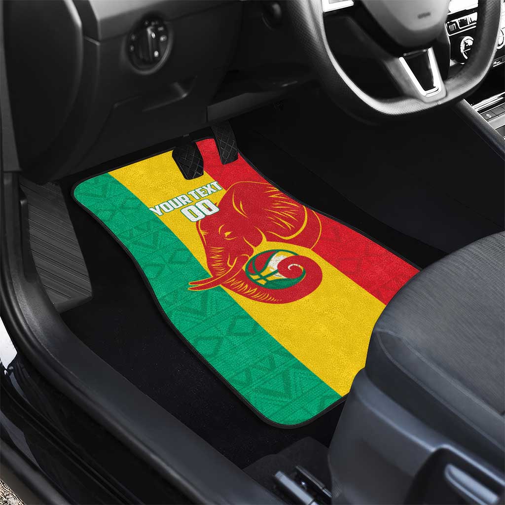Guinea Basketball Custom Car Mats Syli Nationale African Pattern - Wonder Print Shop