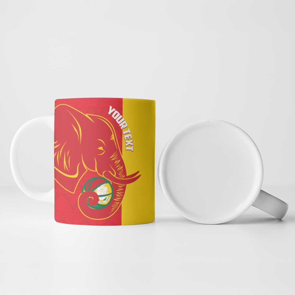 Guinea Basketball Custom Ceramic Mug Syli Nationale African Pattern - Wonder Print Shop