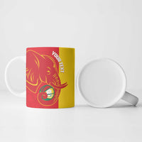 Guinea Basketball Custom Ceramic Mug Syli Nationale African Pattern - Wonder Print Shop