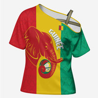 Guinea Basketball Custom Cross Shoulder Shirt Syli Nationale African Pattern - Wonder Print Shop